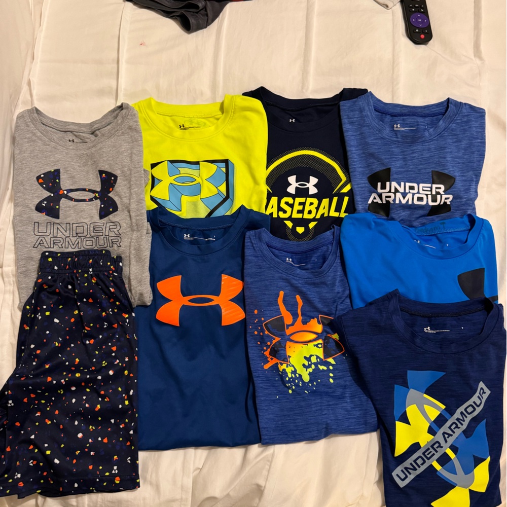 7 Under Armour Boys' active shorts 1 shorts